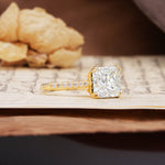 Classic 8-Prong Princess Cut Moissanite Engagement Ring - Additional view