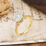 Classic 8-Prong Princess Cut Moissanite Engagement Ring - Additional view
