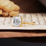 Classic 8-Prong Princess Cut Lab Diamond Engagement Ring - Additional view