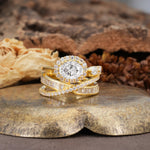 Vintage-Luxury Entwined 4-Prong Oval Cut Moissanite Engagement Ring - Additional view