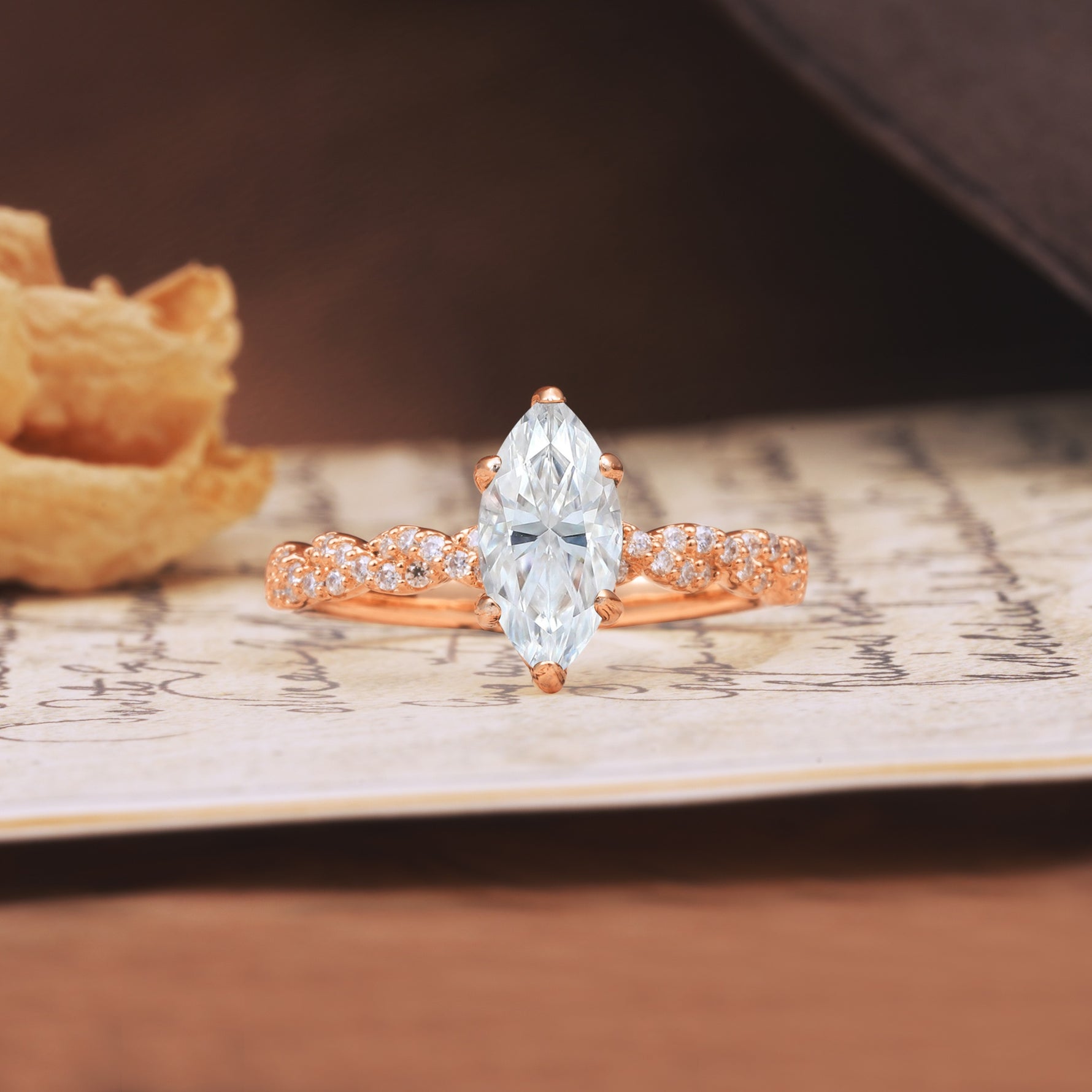 Classic Simple 8-Prong Princess Cut Moissanite Engagement Ring - Additional view