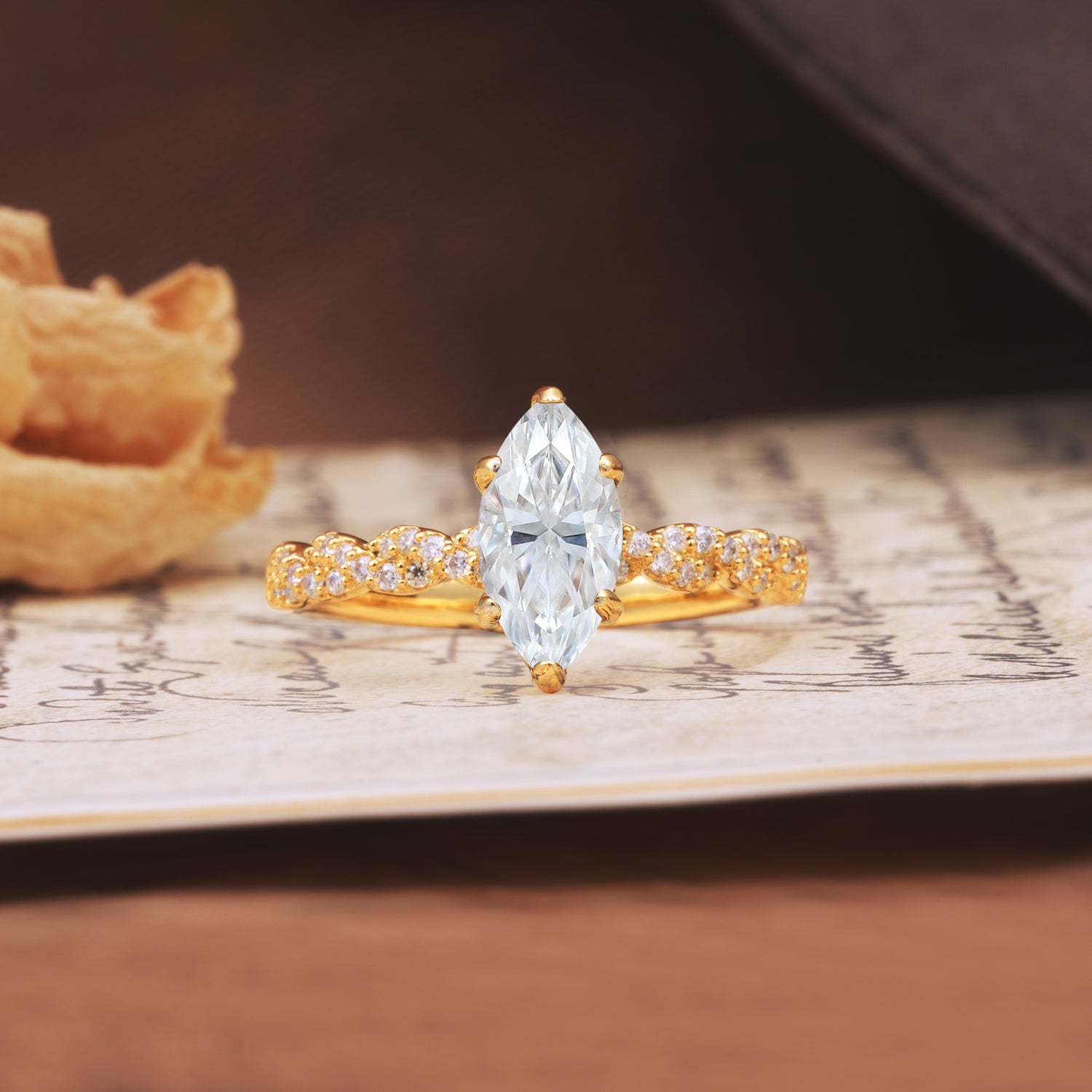 Classic Simple 8-Prong Princess Cut Moissanite Engagement Ring - Additional view