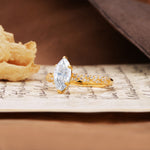 Classic Simple 8-Prong Princess Cut Moissanite Engagement Ring - Additional view