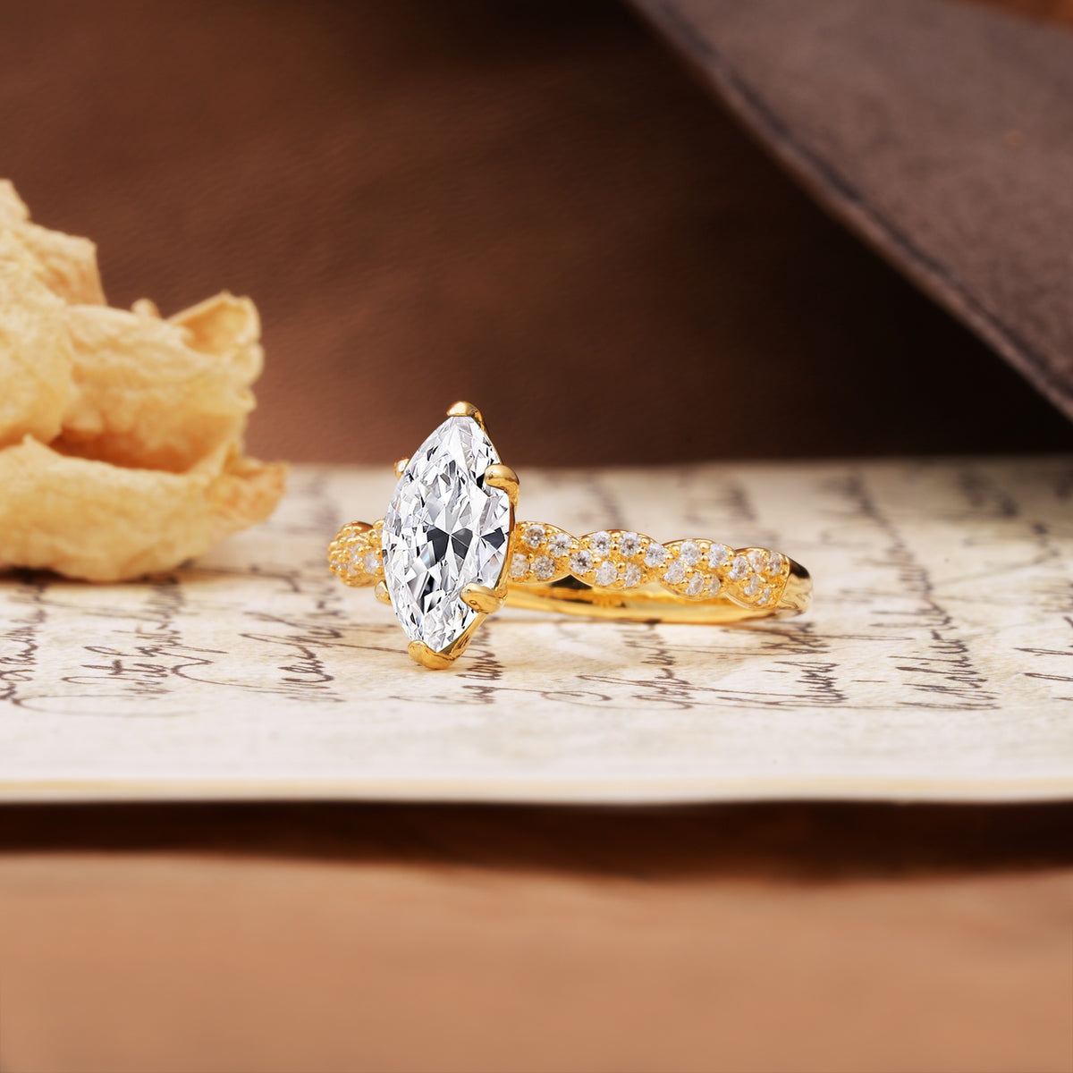 Classic Simple 8-Prong Princess Cut Lab Diamond Engagement Ring - Additional view