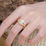 Unique and Luxurious 4-Prong Oval Cut Lab Diamond Engagement Ring - Additional view