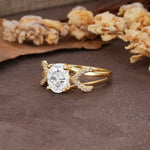 Dual Cross X Pave Accent Oval Cut Moissanite Engagement Ring - Additional view