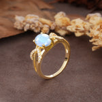 Dual Cross X Pave Accent Oval Cut Moonstone Engagement Ring - Additional view