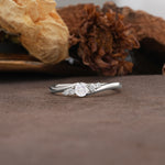 Unique, Classic, Twisted 6-Prong Round Cut Moissanite Engagement Ring - Additional view