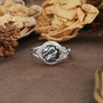 Unique, Luxurious, Twisted 4-Prong Round Cut Black Rutilated Quartz Engagement Ring - Additional view