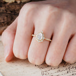 Vintage Classic 3-Prong Pear Cut Moissanite Engagement Ring - Additional view