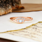 Classic Luxurious Vintage Devil's Eye 4-Prong Round Cut Moonstone Engagement Ring - Additional view