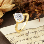 Luxurious 4-Prong Pear Cut Lab Diamond Engagement Ring - Additional view
